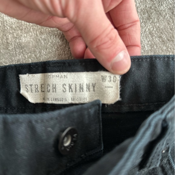 Topman black skinny jean shorts - Men's 29 - Picture 3 of 4